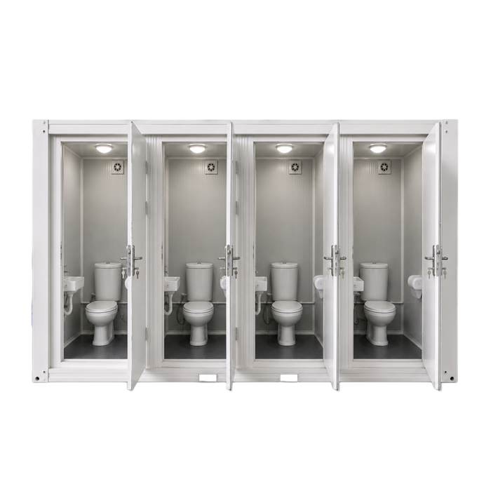 Czteroosobowa Kabina Wc - 120x400 cm