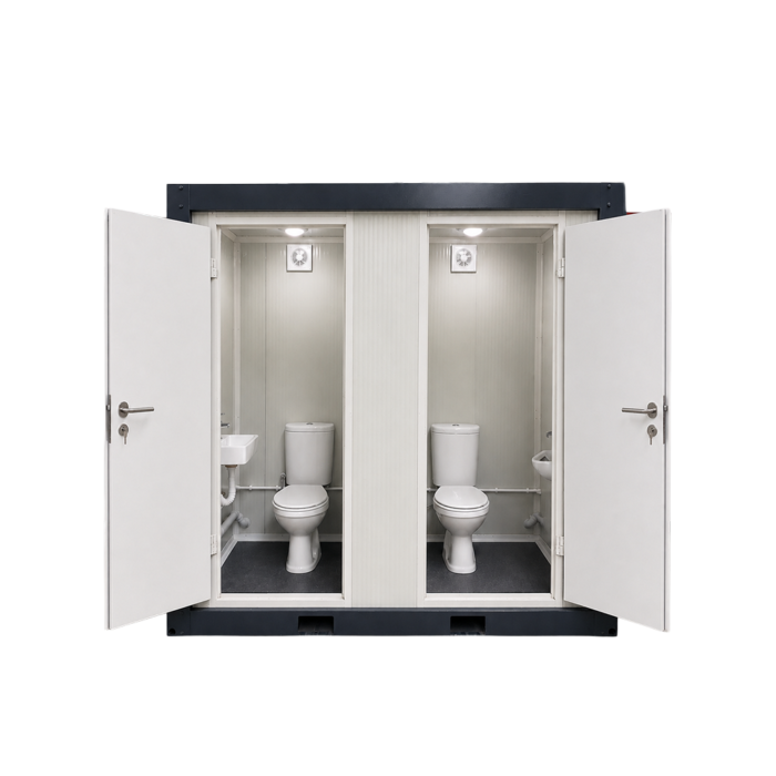 Dwuosobowa Kabina Wc + WC i Urinal - 120x240 cm